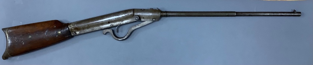 An Air rifle, perhaps Afghan with German lock